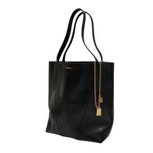 Chloe SPIN Tote Bag Black Chloe